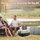 300w Portable Solar Generator 280wh  60w Foldable Solar Panel  110v Ac usb 