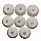Set Of 8 Vintage Staffordshire Liberty Blue Betsy Ross 5  Berry Dessert Bowls