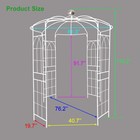 Metal Garden Arch Iron Garden Arbors Gazebo High Birdcage Shape Pergola Pavilion