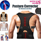 Back Posture Magnetic Shoulder Corrector Support Brace Belt Therapy Men Women Us