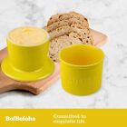 French Butter Crock For Spreadable Soft Butter large Capacity Keeper With Knife