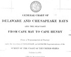 1855 Nautical Chart Map Of The Chesapeake And Delaware Bays