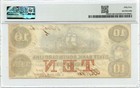 1860  10 Charleston  South Carolina Obsolete Note State Bank Pmg Au55