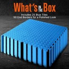 Squatz 25 Pcs  Thick Puzzle Exercise Mat  Eva Foam Interlocking Tiles  blue 