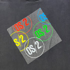 Vintage Microsoft Ibm T-shirt Adult Large Black Tech Os 2 Systems Computer 90s
