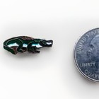 Alligator Figure Animal Enamel Lapel Hat Pin Green Be