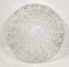 Glass Ceiling Globe Light Shade Diamond Quilt Star 10  5-7 8  Fitter Vintage Nos
