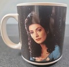 Vintage Star Trek 1993 Coffee Mug William Riker Deanna Troi Next Generation 