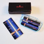 Vintage 1996 Sensa Black Plasmium Pen Original Metal Silver Case Box Grip Usa