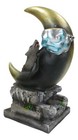Howling Wolf Guardian Of The Sacred Crescent Moon Backflow Cone Incense Burner
