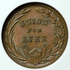 1863 Patriotic Civil War Token 174 272a Ngc Ms64 Bn First In War  First In Peace