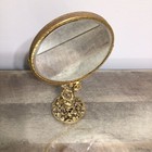 Matson Rose Floral Filigree Vanity Mirror Hollywood Regency Vintage