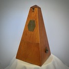 Vintage Seth Thomas Metronome De Maelzel Wood Wind Up Piano Music Timer Working