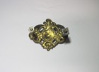 Vintage Antique Singer Treadle Sewing Machine Drawer Pull Brass Ornate With Nuts