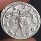 Elagabalus Antoninianus Ancient Roman Empire Silver Coin Mars Victor 218ad