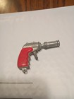 Vintage Antique Space Ray Gun Blaster Red   Metal Keychain Miniature Gumball Toy