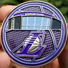 Premium Nba Los Angeles Lakers Poker Card Guard Chip Protector Golf Marker Coin 