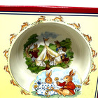 Royal Doulton Bunnykins Nursery Set Baby   s First Plate   Feeding Spoon Vintage