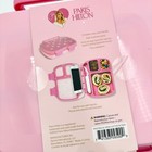 Paris Hilton Kitchen Bento Box 4 Compartment Lunch Box Phone Stand Pink Glitter