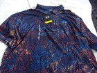Nwt Under Armour Loose Fit Playoff Polo  Men s M  L  Xl  Xxl  Blue  Color Print