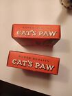 Two Vintage Cat s Paw Non-slip Rubber Heels Very Nice Graphics On The Box