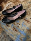 Capezio Black Character Theatre Shoes Size 8 Footlight 550 1 5  Heel Leather Sol