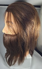 Mannequin Barber Training Head Long Hair Beard 12  Cosmetology Practice