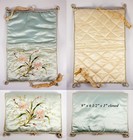 Antique French Silk On Silk Embroidery Packing Pouch For Lingerie  C  1900-1920