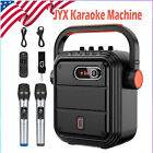 Karaoke Machine System With 2 Microphones   Remote Control Home Party Camping Us