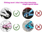 Gugou Bicycle Training Wheels Heavy Duty Rear With Stabilizers Mounted Kit Kids