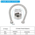 2pcs G1 2 X 15 75 Inch Flexible Stainless Steel Corrugated Water Heater Hose