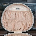 Vintage Samsonite Silhouette Round Hard Suitcase Luggage With Keys Hat Wig Box 