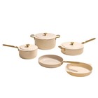 Our Place 8-piece Essentials Ceramic Nonstick Cookware Set Oven Safe Cream - New