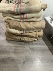 Burlap Coffee Bean Bags Jute Sacks Rustic Farmhouse Decor Craft 1-10
