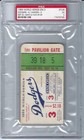 1955 World Series Gm 3 Mickey Mantle W s Home Run   5 Ticket Stub Psa - 5