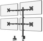Wali Quad Monitor Desk Mount  4 Monitor Stand Fits Heavy Duty Computer Screen   