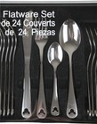 Disney Parks 24 Piece Flatware Set Icon Mickey Mouse Silverware Finish New