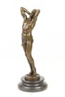 Bronze Male Nude Statue Man Sculpture Figurine Art Decor