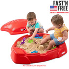  hot Sale  Coastal Crab Red Outdoor Sandbox With Cover For Kids  New Usa Sale   