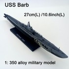 1 350 Wwii Uss Barb  ss-220  Submarine Model Alloy Diecast Military Collection