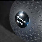 Titan Fitness 150 Lb Rubber Tread Slam Ball  Dead Bounce  14in Diameter