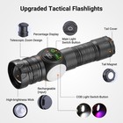 50000000 Lumens Super Bright Led Tactical Flashlight Rechargeable Led Work Light