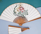 Hand Bamboo Fan-ksitigarbha Soul Guardian buddhist Deity Blessing Fan