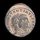 Constantine I Ae2 ae3 315-316 Ad Antioch Jupiter Ancient Roman Bronze Coin