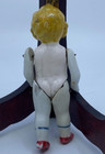 Antique German Doll Bisque Porcelain Articulated Wired Shoulders Hip Molded Hair