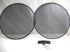  2  Two 18  Metal Mesh Speaker Grill W  Mesh Speaker Clamps   Screws 