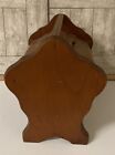 Antique Wood Sewing Box Round Belly 9 5    Tall 11  Long 8  Deep