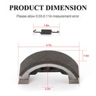 4pcs Brake Shoes Set For John Deere 750 770 790 3005 Tractor M805735 Ch15072