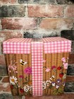 Bath   Body Works 8 3  X 9  Picnic Basket Paper Gift Box Only Decorative Box Nwt