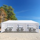 White 10 x30  Canopy Party Wedding Tent Outdoor Gazebo Pavilion  w Sides Updated
